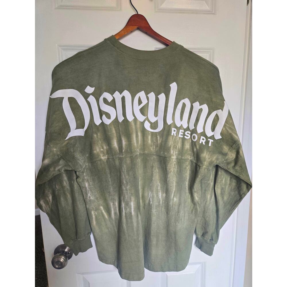 DisneyLand Resort Spirt Green Tie-Dye Long-Sleeve Oversized Jersey Medium - Picture 5 of 9